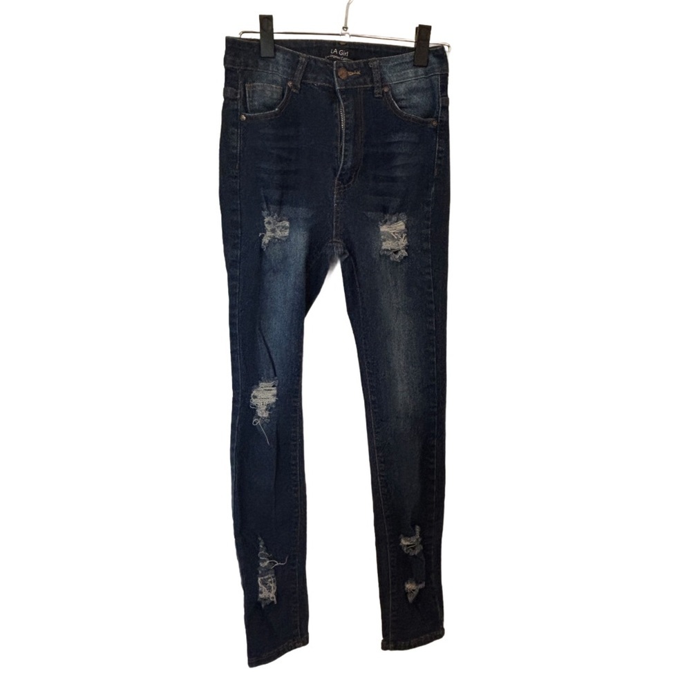 LA Girl High Rise Distressed Skinny Jeans Size 5